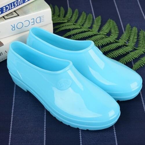 Aleafalling Women Rain Boots Waterproof Shoes Unisex Outdoor Garden Home Kitchen Lady Smart Shoes Girls Car Washing Shoes AW14