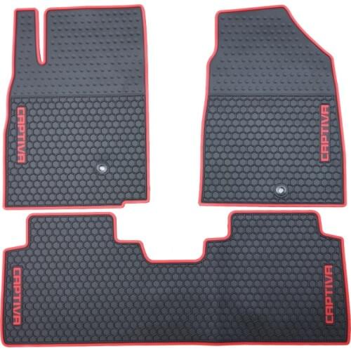 Special Free Shipping No Odor Rubber Waterproof Rugs Non Slip Easy Clean Latex Car Floor Mats for Chevrolet CAPTIVA AVEO MALIBU