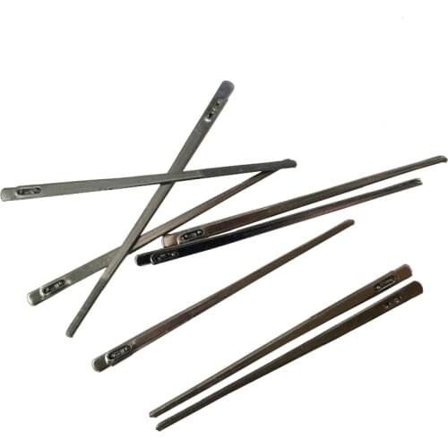 MIUSIE 2Pcs DIY leather sewing craft tool leather knitting needle double hole leather rope lace needle Hand sewing needle