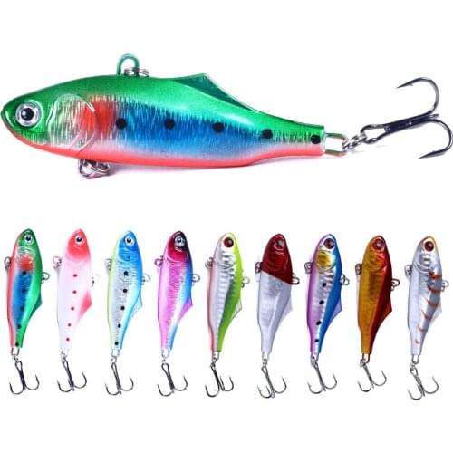 YUZI 1pcs 7cm 22.5g Sinking VIB Lure Artificial Wobbler Hard Jigging Bait Ice Winter Fishing Tackle