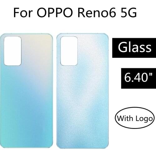 For OPPO Reno6 5G Battery Back Rear Cover Door Housing For OPPO Reno 6 5G Battery Back Cover Replacement