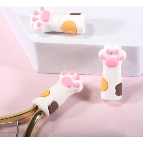 New Cat Paw Shape Nipper Cover Protective Sleeve for Nail Cuticle Scissors Manicure Pedicure Tools Kit Dead Skin Scissor Cap