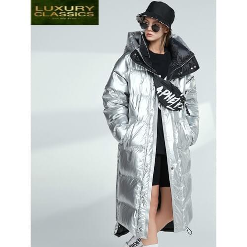 Hooded Womens Down Jacket Thick Winter Coat Men Clothing 2021 Korean Warm Long Duck Down Jackets Fashion Outwear 9047