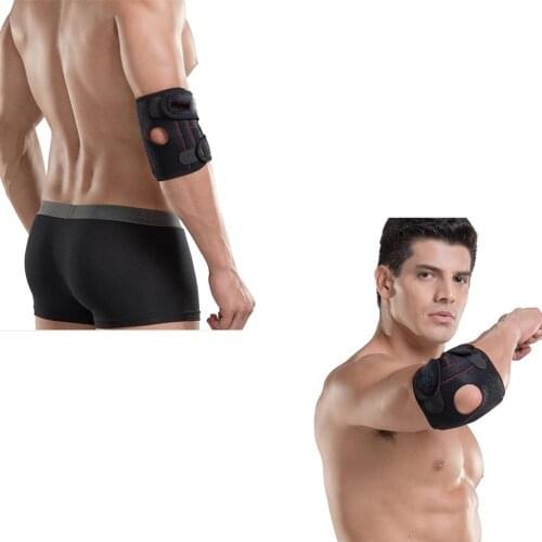 1Pc Elastic Neoprene Elbow Support Strap Pad Adjustable Sports Basketball Elbow Joint Injury Guard Protector Pain Relief Brace