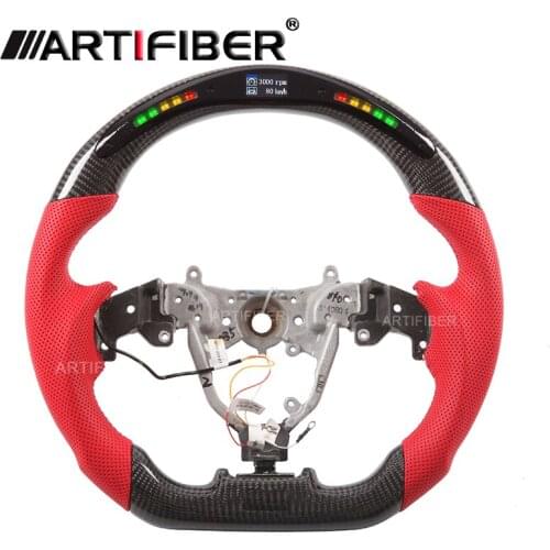 100% Real Carbon Fiber LED Steering Wheel for Lexus IS