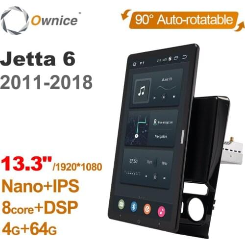 1920*1080 Ownice Android 10.0 for Volkswagen Jetta 6 2011 2018 Car Radio Auto Multimedia Video Audio head Unit 13.3" Rotatable