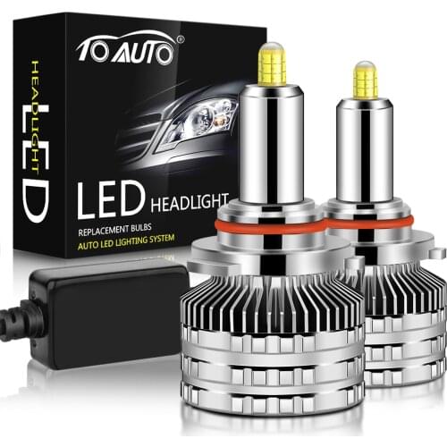 2pcs 9012 Hir2 LED H1 H7 H8 H11 9005 HB3 9006 HB4 LED 20000LM 60W Car Headlight Bulbs Auto Head Lamps 12V 6000K