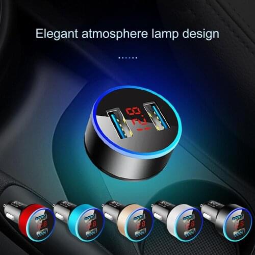 3.1A LED Display USB Phone Charger Car-Charger Mobile Phone Fast Charging Adapter Car Charger