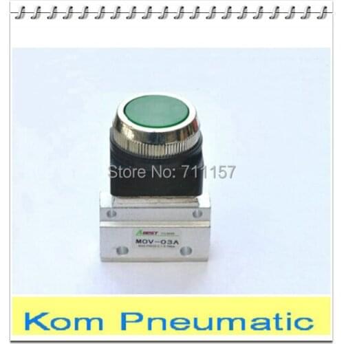 5x Free Shipping 1/8" Pneumatic MOV - 03A Spring Return Reset Push Button Mechanical Valve , Hand Control Air Valves