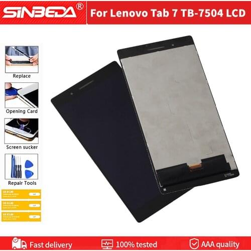 6.98" LCD For Lenovo Tab 7 Wifi TB-7504F TB-7504N TB-7504X LCD Display Touch Screen Assembly for TB7504 Tab 7504 LCD