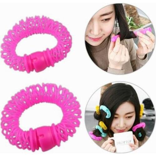 Good quality 6pcs diameter 1.8MM plastic hair curler DIY hair roller as curly hair styling tool fashion hairdressing props