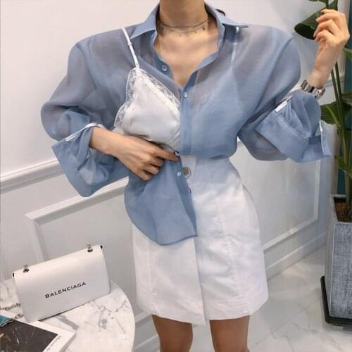 ALTHCNPP Women's Transparent Shirts