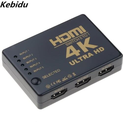 Wireless HDMI True Matrix Switch Splitter Remote 2K*4K HDMI Switcher Hub Box for PS3 Xbox 360 HDTV DVD with IR Micro USB