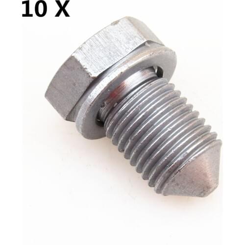 READXT 10X Oil Drain Sump Plug Screw Bolt For Passat B6 B7 Bora Golf 6 mk6 Eos Tiguan Rabbit A3 A4 Q5 TT N90813202 N90 813 202