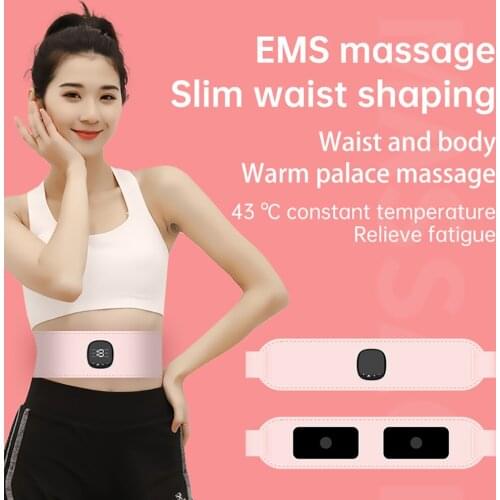 EMS Electric Slimming Belt Lose Weight Abdominal massager fat rejection and shaping heating belt Waist Trainer Stimulator