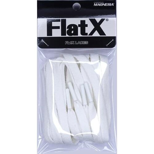 FlatX 8mm Creamy White/ Creamy White Color Metal Tips Shoelaces High Quality Professional Sneaker Laces Shoelace Lacet