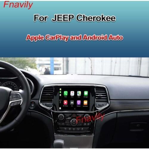 Fnavily OEM Retrofit Wireless CarPlay Box Waze Google Map For JEEP Cherokee Apple CarPlay And Android Auto Retrofit Kit