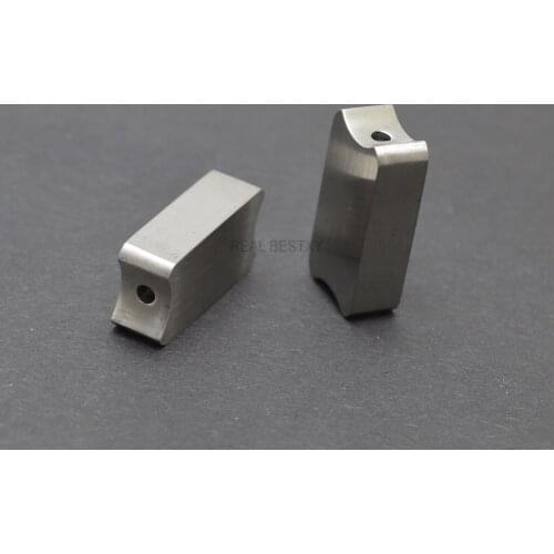 10pcs/Lot Engrave Logo Flat Square Rectangular Space Bead Stainless Steel , Knot Closure for Bracelet Findings DIY Jewelry Parts