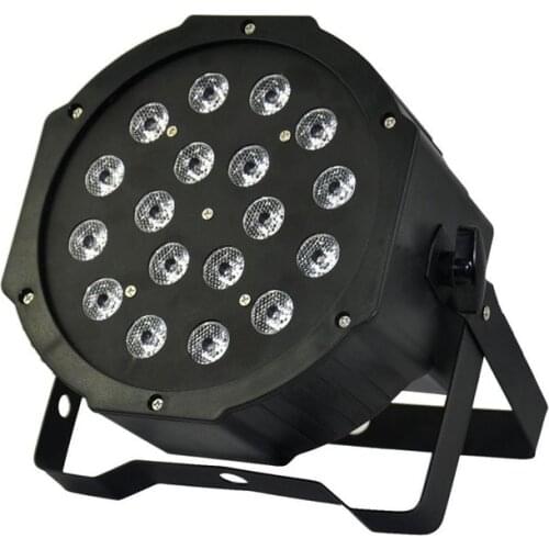 Hot 2017!18*3 Leds Stage Light High Power RGB Par Light With DMX512 Master Slave Led Flat DJ Equipments Controller,Free shipping