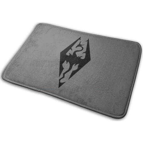 Skyrim Empire Logo Mat Rug Carpet Anti-Slip Bedroom Entrance Door Mat Skyrim Empire Logo Imperial Logo Legion Elder Scrolls