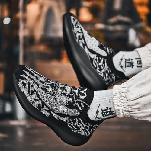 Zapatillas Hip Hop Sports Shoes Breathable Mens Low Top Sneakers Mesh Fabric Leisure For Men Zapatillas Hombre Fashion Casual