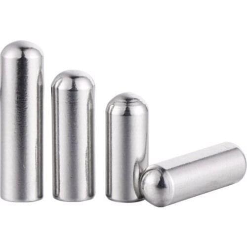 Round head cylindrical pin stainless steel locating pin rolling cylindrical pin guide pin cylindrical pin solid nail 0.6 0.7~1.9