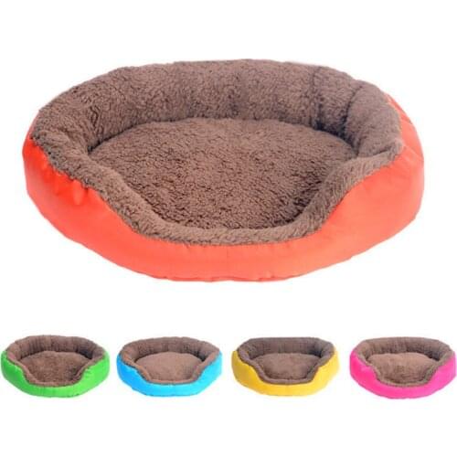 4 Colors Pet Dog Bed Winter Warm Dog House For Small Large Dogs Soft Pet Nest Kennel Cat Sofa Mat Animals Pad Pet Supplies S/M/L