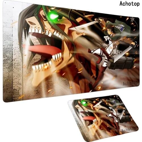 Attack on Titan Mouse Pad Fashion Laptop XXL Computer Mouse Mat 800x300 Gaming Mousepad HD Large XL Gamer Desk Keyboard Play Mat