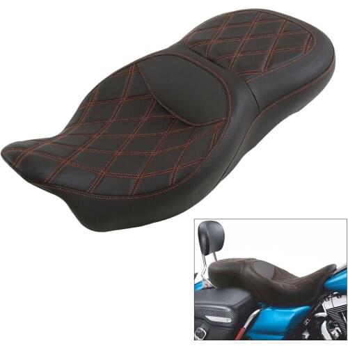 Motorcycle Rider Driver Passenger Pillion Seat Backrest For Harley Touring Electra Glide 2014-2020