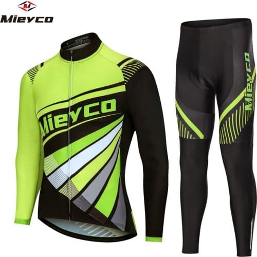 Men Suit Outdoor Racing Set Mieyco Bike MTB Clothes Pro Team Long Sleeve Breathable Cycling Jersey Set Bicicleta Clothing