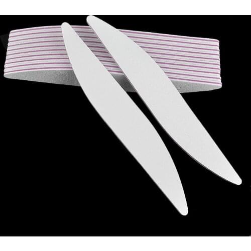 10Pcs High Quality White Nail File 100/180 Sanding Files Manicure Nail Tools Cuticle Remover Buffer Nail Art Sets for Salon
