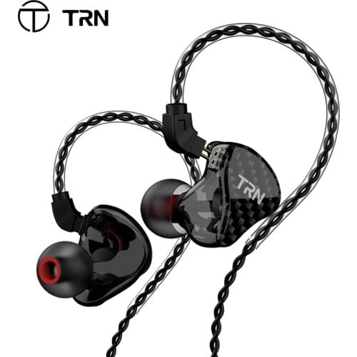 TRN H2 In Ear Earphone Dynamic Drive Monitor Running Sports Earbud Bass HIFI Headset IEM Detachable 2Pin Custom Earphone TRN VX