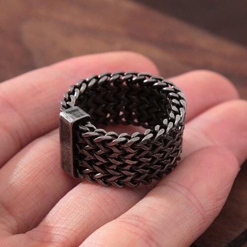 2021 New Nordic Celtics Knot Ring For Men Women Punk Hip Hop Fashion Stainless Steel Chain Ring Jewelry Anniversary Gift