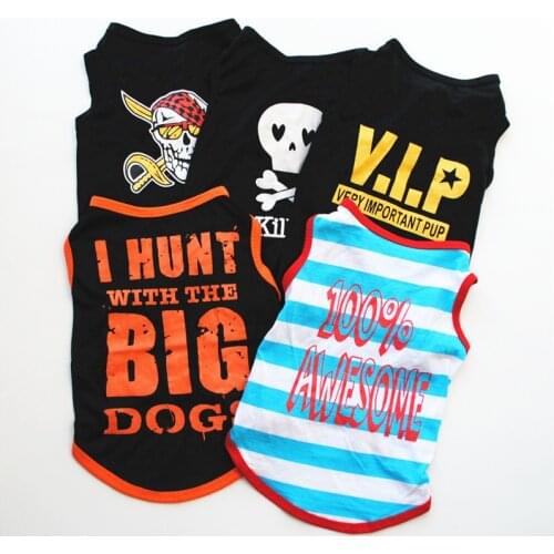Pet Dog Clothes for Dog Pet Costume for Small Dogs Cat Vest T Shirts Chihuahua Cool Puppy Clothing for Kitty Cheap Clothes