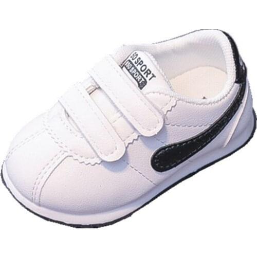 Autumn Baby Casual Shoes For Boys Girls Soft Bottom Toddler Shoes Stripe Newborn Hook Loop Flat Sneakers Infant Fall Shoes 1-3Y