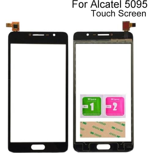 Touch Screen Digitizer Panel For Alcatel Pop 4S Pop4s OT5095 5095 5095Y Sensor Touch Tools 3M Glue Wipes