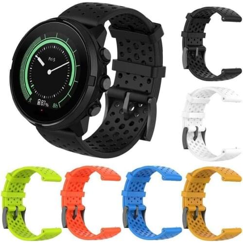 24MM Silicone Replacement Watch Band Wriststrap Bracelet For Suunto 9/Baro D5 Suunto Spartan Sport Wrist HR Smart watch Bracelet