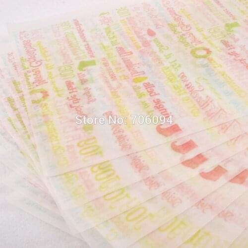 15x21cm Christmas Handmade Soap Wrapping Paper custom gift paper 200pcs/lot