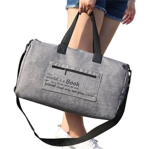 Hand Luggage Large Capacity Weekend Tote Duffle Bag Women Men Oxford Waterproof Men Folding Travel Bag