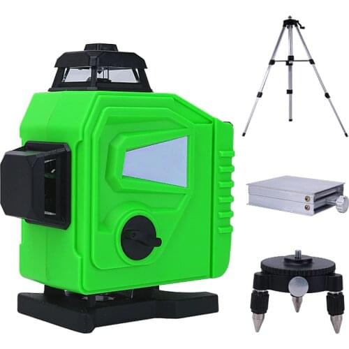 Self-Leveling Laser Level 360 Green Beam 16 lines 12 lines 3D 4D Vertical & Horizontal Laser Level Wall Floor Construction Tools