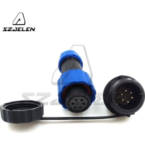 SD16TP-ZM , 6 pin Waterproof Connector, Aviation Connector Female Plug Male Socket , LED Power Waterproof Connector