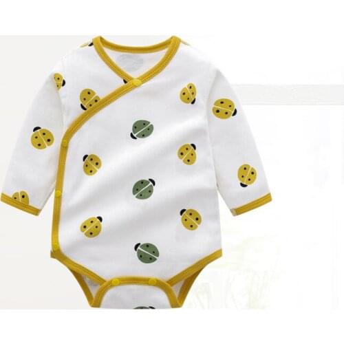 Triangle baby climb clothes during the spring and autumn long sleeve clothing cotton infant package fart jumpsuits