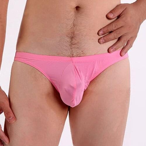 Men Briefs Underwear Triangle Lingerie Sexy Sissy Knickers Bulge Pouch ice silk briefs mens bikini sexy gay men underwear 2021