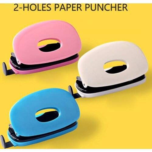 2-Hole Puncher Mini Paper Punch Portable Loose Leaf Paper Hole Puncher DIY Scrapbook Notebook Punch DIY Office Binding Equipment