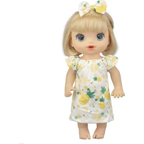 2021 Fashion dresses for 12 Inch 30CM baby alive doll Toys Crawling Doll accessories