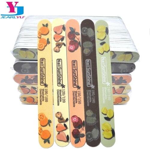25/50 Pcs/Pack Fruit Design Nail Files Multi Grit Sanding Polishing Grinding Nail Art Manicure File Nails Accessories And Tools