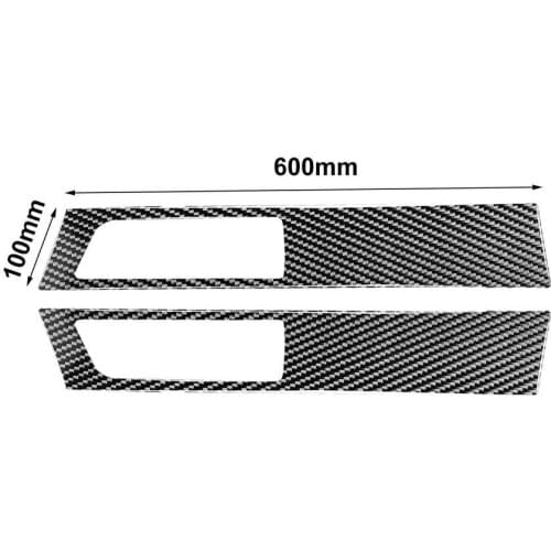 4Pcs Handle Panel Sticker Reliable Self-adhesive Carbon Fiber Black Door Inner Handle Panel Trim for Land Rover Discovery 4 14-1