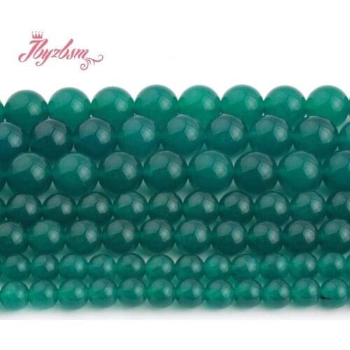 6,8,10mm Round Turquoise Jades Beads Smooth Loose Stone Beads For DIY Necklace Bracelets Earring Jewelry Making Strand 15"