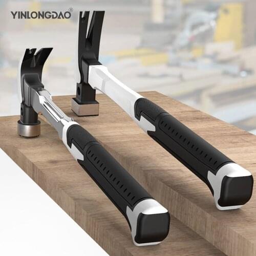 Automatic Nail Suction Hammer Magnetic Claw Hammer for Woodworking Multifunction Non-slip Shockproof Steel Hammer Hand Tool