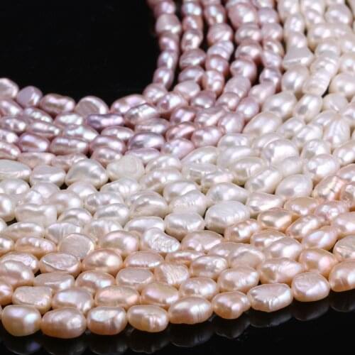 New White Pink Purple Potato Pearl Beads Simple And Stylish Party Jewelry Gift Pearl Size 6-7mm